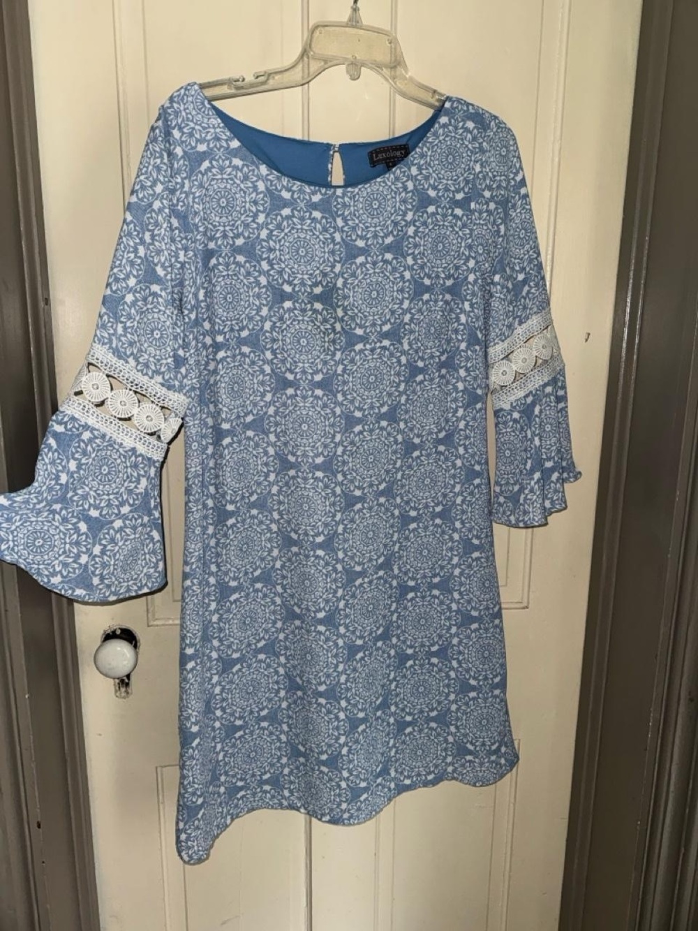 Luxology Blue Shift Dress Size 8
